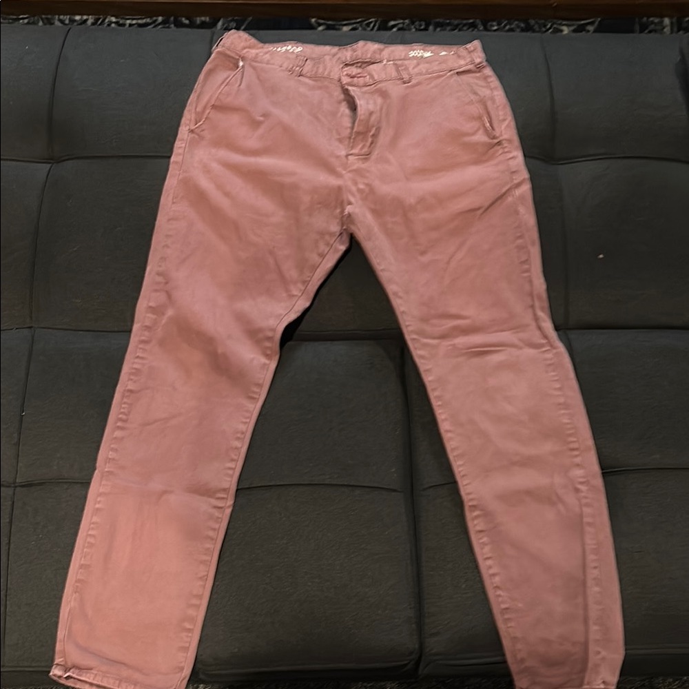 Men's Burgundy Chinos